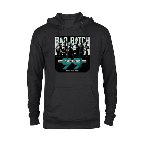 Star Wars The Bad Batch Clone Force 99 Wanted by the Empire - Pullover Hoodie for Adults - Customized-Black