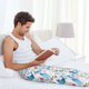 thumbnail image 5 of Balery Cute Shark Pantalones de pijama para hombre, pijama ultraligero, pantalón de descanso-Small, 5 of 6