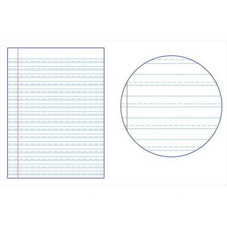 American Paper Converters 038726 Student Manuscript Paper For Grade 4, 9 x 12.37 In. - 1 In. Header
