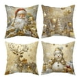 thumbnail image 5 of 4PCS Stunning 3D Visual Effect Christmas Pillow Covers, Festive Holiday Decoration for Sofa and Living Room, Bedroom and Family Gatherings, Size 18"x18" Multicolor, 5 of 6