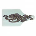 thumbnail image 1 of Octopus Cutting Board, Octopus Illustration with Pattern and Colors Style Art Print, Decorative Tempered Glass Cutting and Serving Board, Wine Bottle Shape, Purple Mustard, by Ambesonne, 1 of 1