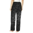 thumbnail image 3 of Picia Black And White Dotted Womens Soft Woven Cotton Elastic Waistband Sleep Pajama Pant Lounge Sleep Pant With Pockets And Drawstring-XX-Large, 3 of 9