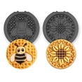 thumbnail image 1 of DASH Multimaker Mini System - Juego de dos platos antiadherentes extraíbles de 4 pulgadas (girasol y abeja) - Paquete de 2 platos para gofres y plancha, compatible con el sistema Dash MultiMaker Mini,, 1 of 5