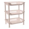 thumbnail image 2 of Estantería de almacenamiento rectangular de 3 capas | Estante organizador de baño de plástico | De pie | Polivalente para cocina/baño | Diseño estable y duradero | Ahorro de espacio | 1 paquete, 2 of 6