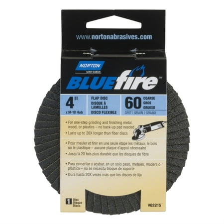 

Norton Abrasives Fiber Disc 4 in Dia 5/8in Arbor P60 Grit 66623399051