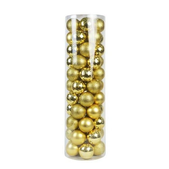 Christmas Ornament Combo, Gold - 55 Piece