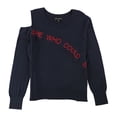 thumbnail image 1 of I.N.C Tricot à Imprimé Graphique pour Femmes, Bleu, XX-Grand, 1 of 1