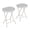 White 2-pack, variant on Folding Stool Chair with Handle,Portable Heavy Duty Round Foldable Stool,Non-Slip Feet,600Lbs Capacity,18 Inch Foldable Bar Stool for Dorm,Kitchen,Vanity,Church Outdoor Use
