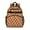 Orange Bigfoot And, variant on White Bigfoot and Footprint Pattern Backpack for School,Cute School Bag,Schoolbag with Adjustable Shoulder Straps & Padded Back,15.25"x11.5"x5.25"