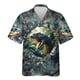 thumbnail image 2 of Camisa hawaiana con estampado de serpiente de terror para hombre, divertida camisa hawaiana con estampado 3D de serpiente, blusas casuales de verano de manga corta con solapa, 2 of 5