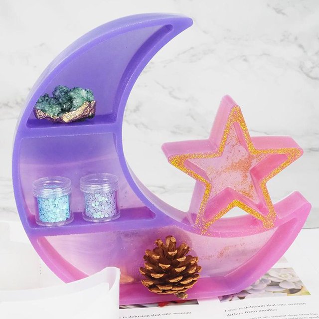 Organizador de estantes para joyas de silicona BLESIY moldes de silicona para manualidades