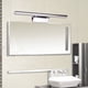 thumbnail image 2 of Elegantes lámparas de tocador, luz LED para tocador de baño con luz blanca cálida, acabado de acero inoxidable para lámpara de espejo de baño, efecto de iluminación cómodo, rotación de 180°, 40 x 11, 2 of 6