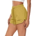 thumbnail image 4 of cocolona Womens Summer Casual Loose Athletic Shorts Solid Color Elastic Waist Drawstring Gym Running Shorts with Pocket, 4 of 5