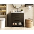 thumbnail image 2 of Elegant Kitchen and Bath 30 inch Single Bathroom Vanity in Mocha Brown with backsplash, 2 of 10