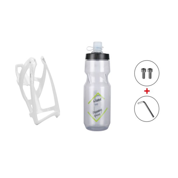 Botella deportiva Txlixc, Squeeze Jet con boquilla de silicona, accesorio para beber reutilizable con estampado de letras Txlixc Moda