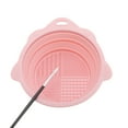 thumbnail image 4 of Unique Bargains 1 Pc Portable Foldable Makeup Brush Cleaner Pink, 4 of 6