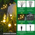 thumbnail image 5 of Solar Lights Outdoor, 6 Packs Swaying Firefly Solar Powered Lights, Solar Garden Light LED Waterproof Firefly Lights, Yard Garden Patio Pathway Decor Lights, Warm White, 5 of 9