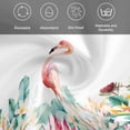 thumbnail image 6 of Cloth Napkins Set of 6 - 20x20 Inches, Tropical Flamingo Washable Reusable Table Napkins, Botanical Summer Watercolor Flower Plant Soft & Absortbent Dining Napkin for Party Wedding Hotel Restaurant, 6 of 8