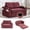 WINE RED, variant on 54" Convertible Sleeper Loveseat Couch, Pull-Out Couch Bed with Corduroy Fabric, Convertible Loveseat Sofa Bed with Memory Foam for Lounge, WINE RED