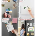 thumbnail image 4 of Aqua79 Sparkling Refrigerator Magnet Set Mix – Gold Longhorn, Silver Parrot, Green Cactus, Silver Llama Magnets, Sparkly Rhinestone Magnets for Door Fridge, Home Office Novelty Decor - Set of 4, 4 of 7