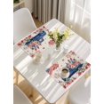 thumbnail image 5 of 4th of July Placemats Set of 12, Blue Truck American Flag Firework Flowers Placemats for Dining Table, Place Mats for Kitchen Tabletop, Waterproof Wipeable Dining Table Mats Set, 5 of 9