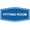 Blue, variant on Signs ByLITA Fancy Fitting Room Sign - Laser-Engraved Lettering | Durable ABS Plastic | Vibrant Colors | Powerful Foam Tape (Black) - Small