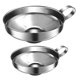 thumbnail image 2 of 2PCS Funnel Thickened Stainless Steel Wide Mouth Funnel Salad and Jam Funnel, 2 of 3