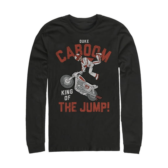 Men's Toy Story Caboom Jump King Long Sleeve Shirt Black Medium