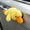 Yellow, variant on Cute Animal Car Magnetic Decoration, Soft Plush Magnetic Sticker for Door Fuel Tank Cover Hood Vehicle Exterior Decoration (Gray)