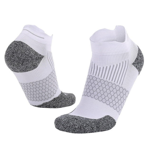 XIAQUJ Chaussettes pour Hommes Chaussettes Mode Chaussettes de Sport Chaussettes Confortables Respirantes Absorbant la Sueur Chaussettes de Course Chaussettes Blanches Taille Unique