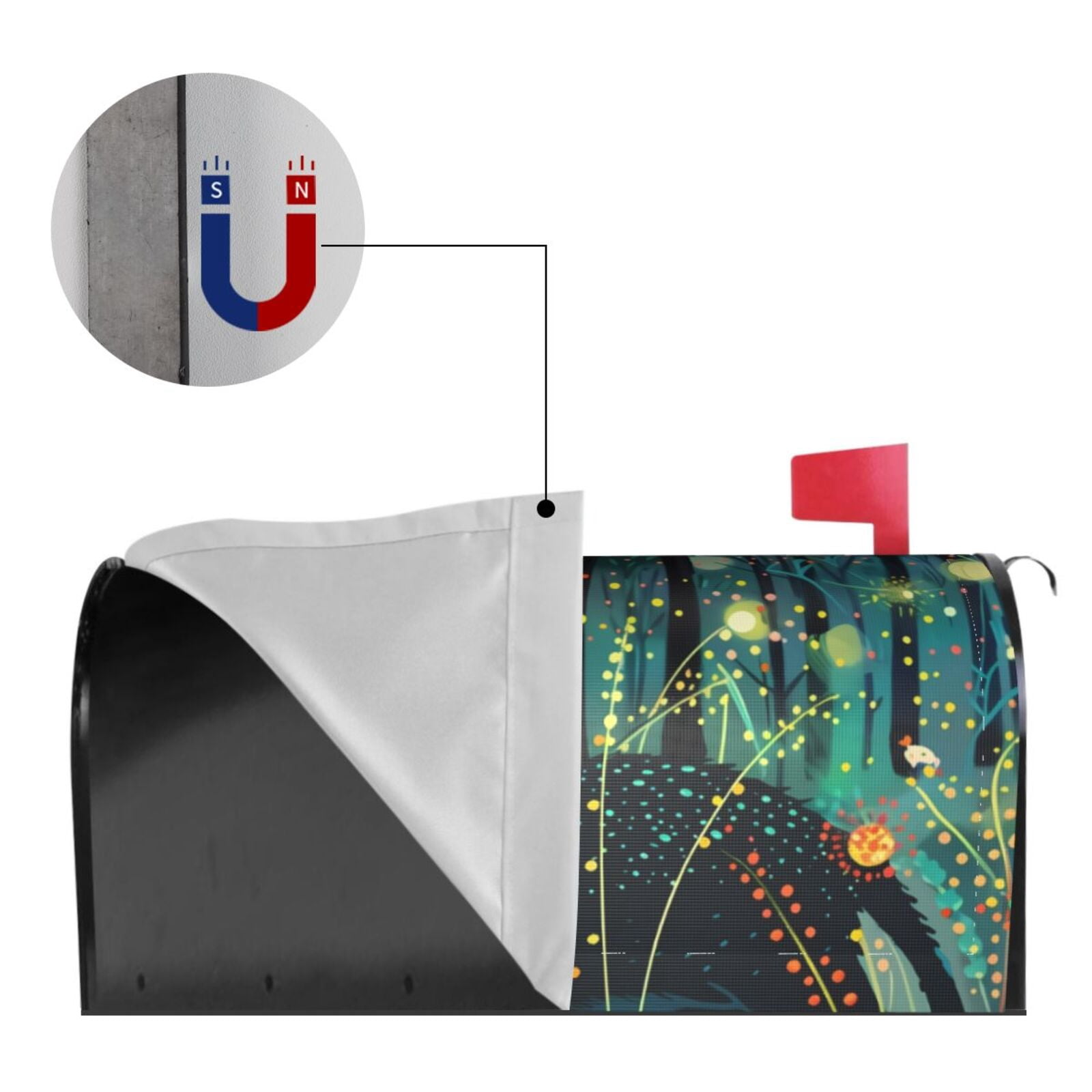 Kdxio Magnetic Mailbox Cover 21x18 in Mailbox Cover Outdoor Decoration Holiday Mailbox Covers for Home Garden Yard-21x18 in