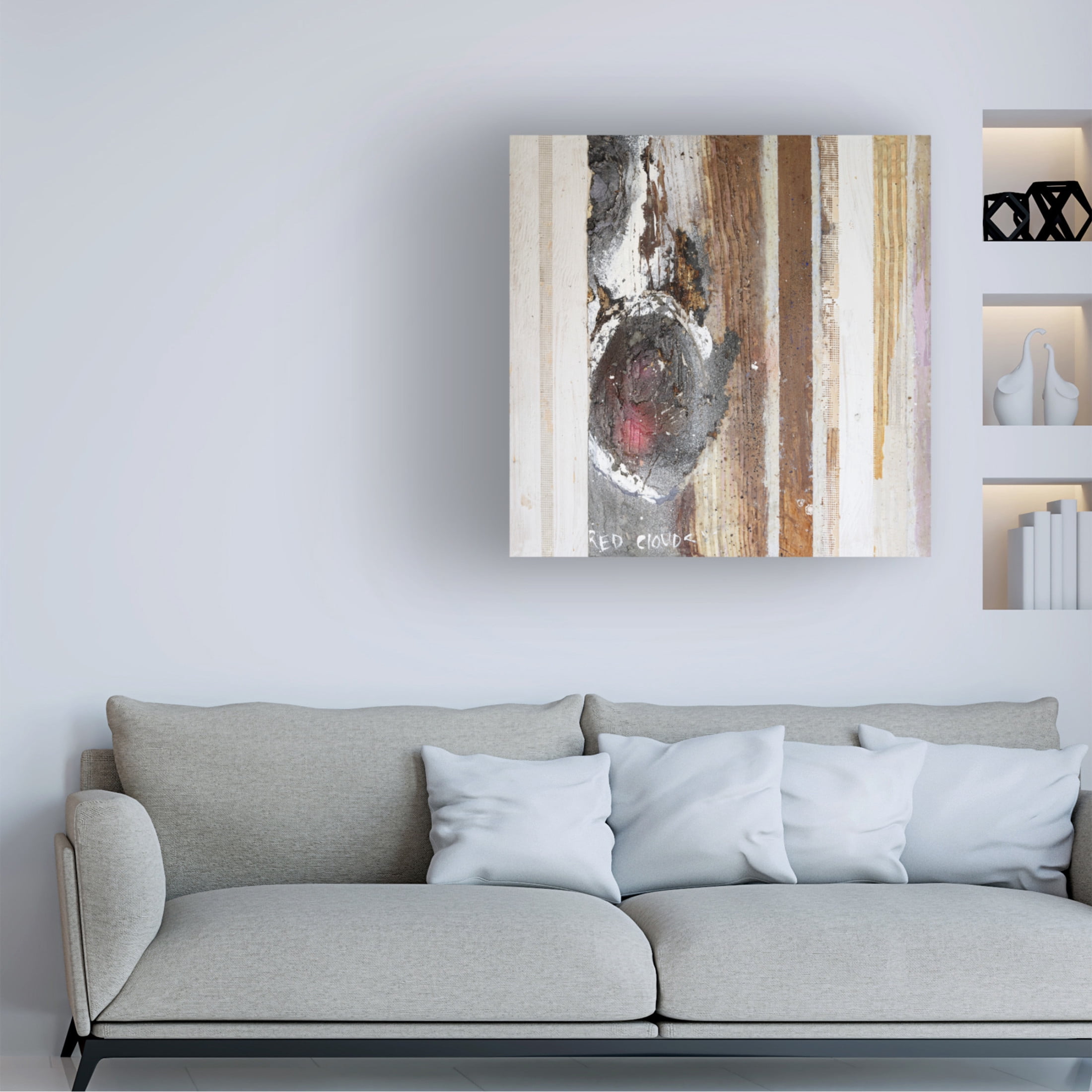 Canvas Wall Art - Erin McGee Ferrell 'Textured Grain VI' Wall Art for Living Room, Bedroom, or Office Décor by Trademark Fine Art - 24 x 24 Inches