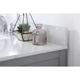 thumbnail image 4 of 48 inch single bathroom vanity in gray with backsplash, 4 of 8
