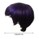 thumbnail image 3 of Peluca de mujer europea y americana con cabello corto y liso, con mecanismo de selección de color y fibra química, cobertura completa., 3 of 4