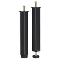 thumbnail image 1 of Unique Bargains 2 Pack Adjustable Height Bed Frame Support Legs(250mm-285mm/9.8'-11.2'), Black, 1 of 5