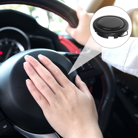 GETAJGHSD air horn for Horn Button Cover Black for Professional Racers during Racing 1Pack