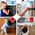 thumbnail image 6 of Baby Proof Me Child Safety Locks, Adjustable Cabinet Locks for Baby Proofing, Black, 24-Pack, 6 of 8