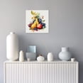 thumbnail image 4 of ZHONGYUTONG Fruit Wall Art Grape Pear Apple Canvas Picture Watercolor Tropical Fruit Painting for Kitchen Dining Room Decor Framed (12.00" x 12.00"), 4 of 5