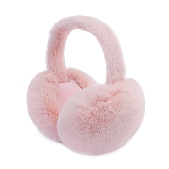 TELOLY 2026 New Fluffy Earmuffs Winter Warm Headband Cute Slouchy Ear Warmers for Outdoor,Travel,Daily Wear Pink