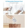 thumbnail image 4 of Travel Power Strip BV4U2S-C BV4U2S-C con 2 tomas de corriente alterna y 3 puertos USB, 4 of 7