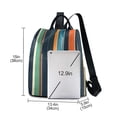 thumbnail image 3 of FORMRS Women's Travel Backpack Purse Anti-Theft Hidden Pockets Casual Shoulder Bag, Navy Blue Stripes, 3 of 7