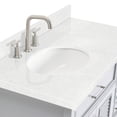 thumbnail image 7 of Ariel D042SLCQOVOGRY Kensington 42" Free Standing Single Basin Vanity Set - Grey / Carrara, 7 of 7