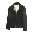 thumbnail image 1 of WRKEKC Veste en Molleton de Velours Réversible pour Homme, à Porter Double Face, Isolée Thermiquement, à Capuche, Cardigan à Manches Longues pour une Chaleur Hivernale Luxueuse, Noir 5TG, 1 of 3