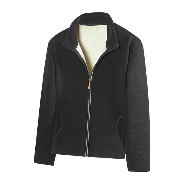 WRKEKC Veste en Molleton de Velours Réversible pour Homme, à Porter Double Face, Isolée Thermiquement, à Capuche, Cardigan à Manches Longues pour une Chaleur Hivernale Luxueuse, Noir 5TG
