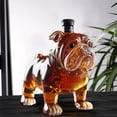 thumbnail image 4 of Set Empty 300ml Bottle Unique Glass Design Home Bar Accessory Stylish Engraved Dog Shape for Enthusiasts, 4 of 7
