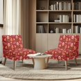 thumbnail image 4 of HELLHERO Comfortable Armless Accent Chair Protector for Living Room, Easy to Install Slipper Accent Chair Covers, Christmas Cookie Joy, 4 of 8