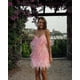 thumbnail image 3 of Women Fringe Sequine Feather Bodyco DressS, 3 of 5