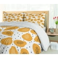 thumbnail image 5 of Ambesonne Summer Orange Duvet Cover Sets, Papaya and Art, 2-Queen, Pale Orange Black, 5 of 7