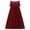 Red, variant on CHICTRY Kids Girls Chiffon Lace Flower Girl Dress High Waist Floor Length Party Dress,Sizes 4-16