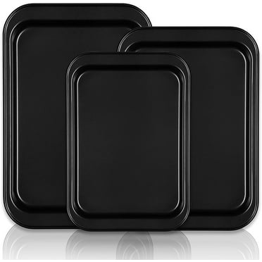 Baking Sheet Tray Set 3 Pack Cookie Sheet Pan for Oven Nonstick Bakeware Sets wi